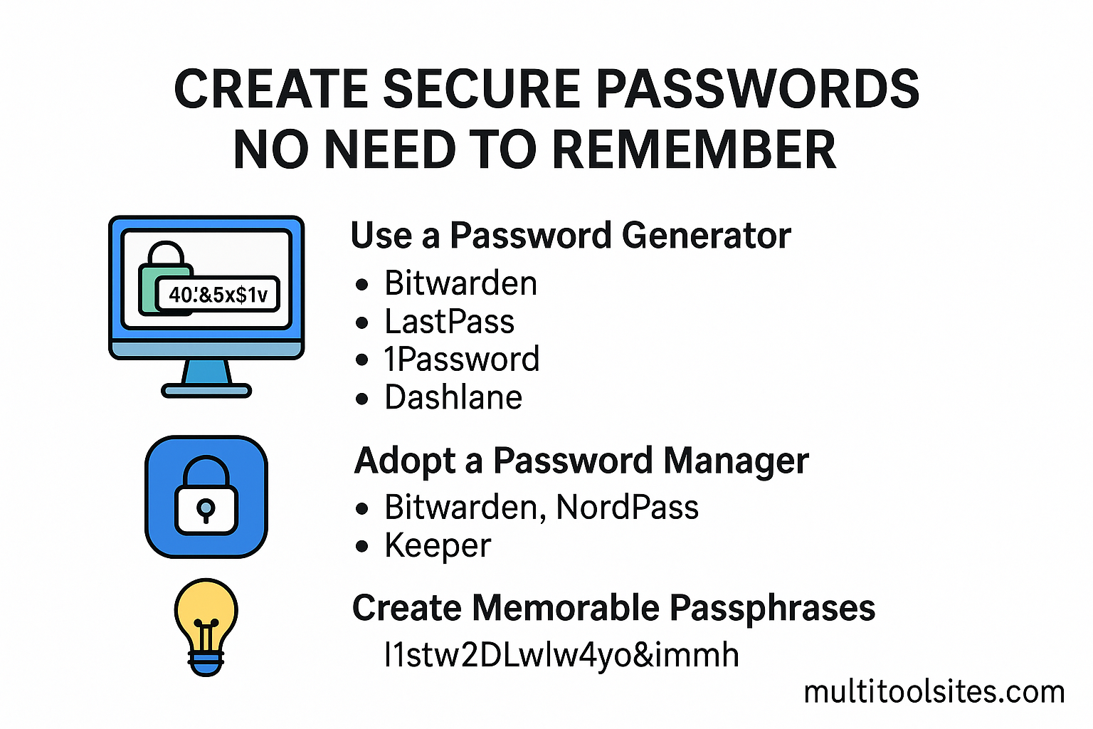 How to Create Secure Passwords Without Remembering Them (2025 Guide)